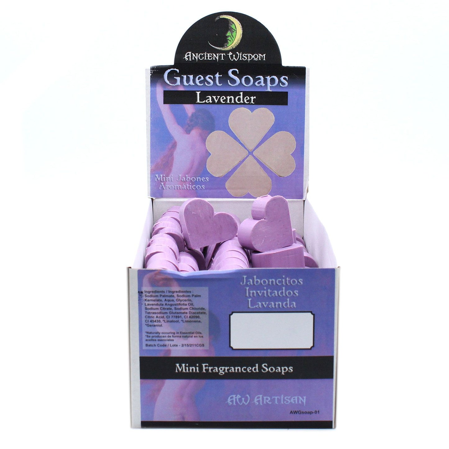 🌸 Heart Shaped Guest Soaps – SLS & Paraben Free | Pack of 10 Lavender Mini Soaps 💖