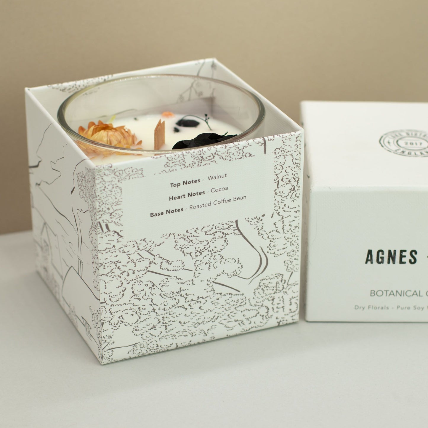 Bougie en cire de soja végétale Agnes + Cat – Moka Lakeland (350g)
