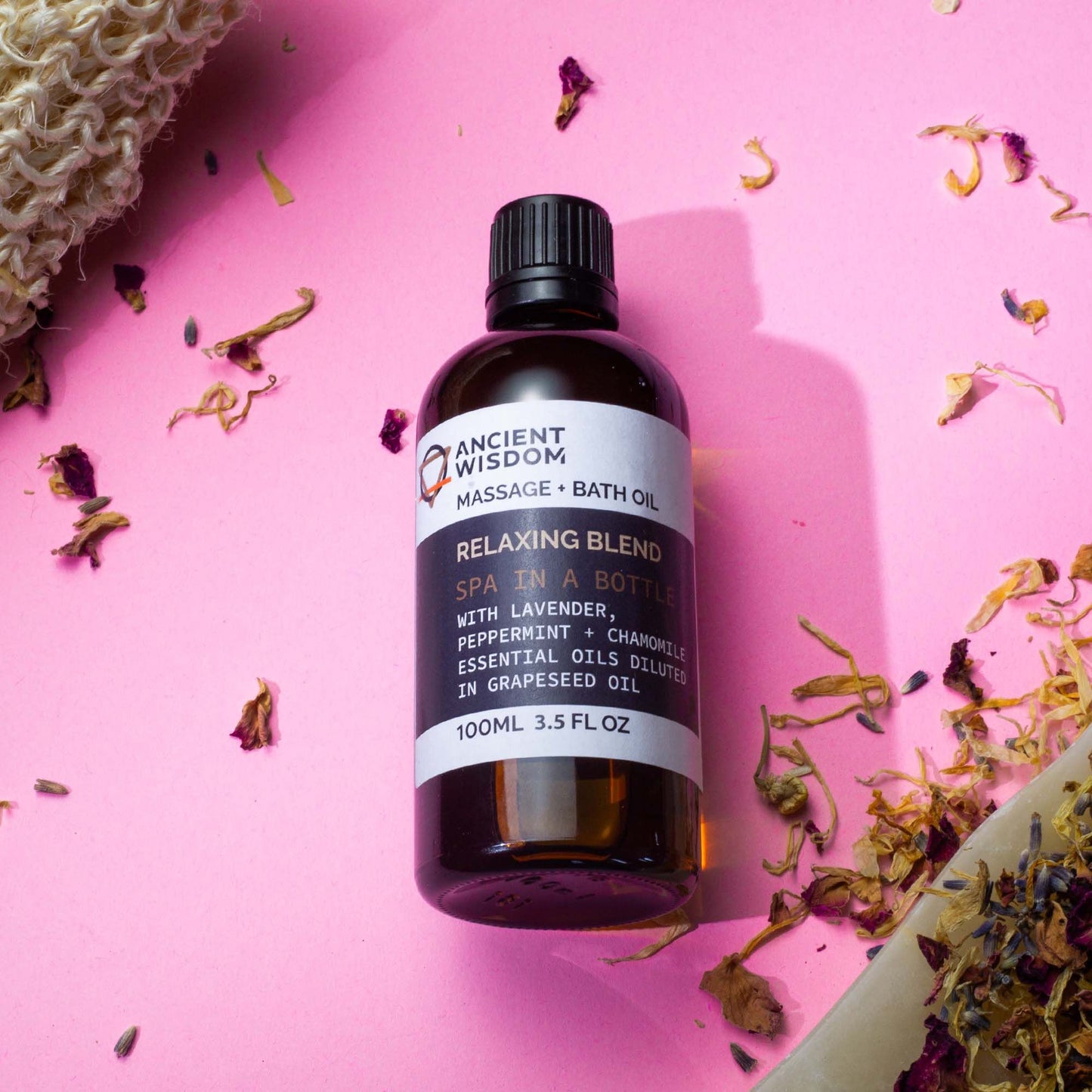 Huile de massage Menthe Poivrée Fraîche – Mélange vivifiant d'huiles essentielles pour la relaxation et la récupération
