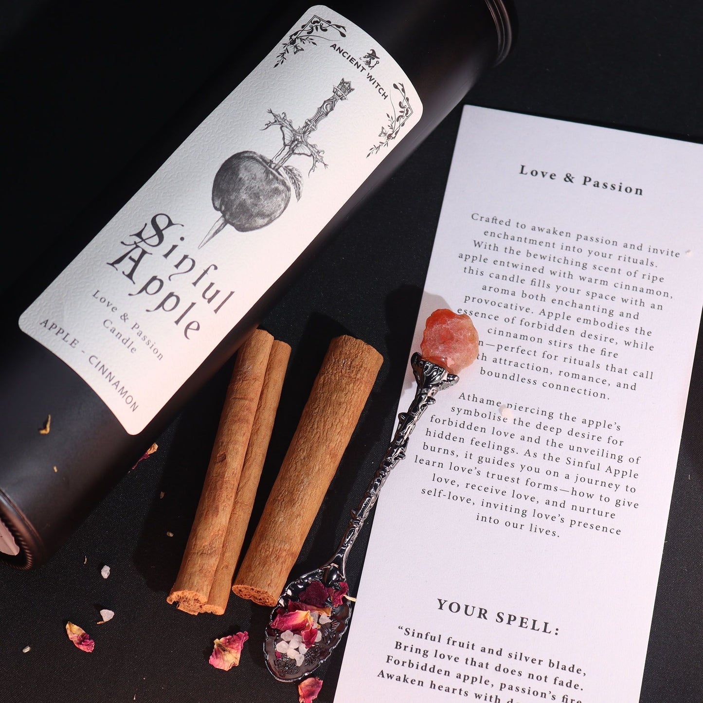 🍎 Ancient Witch Sinful Apple Ritual Candle – Love, Desire & Bold Attraction 🔥