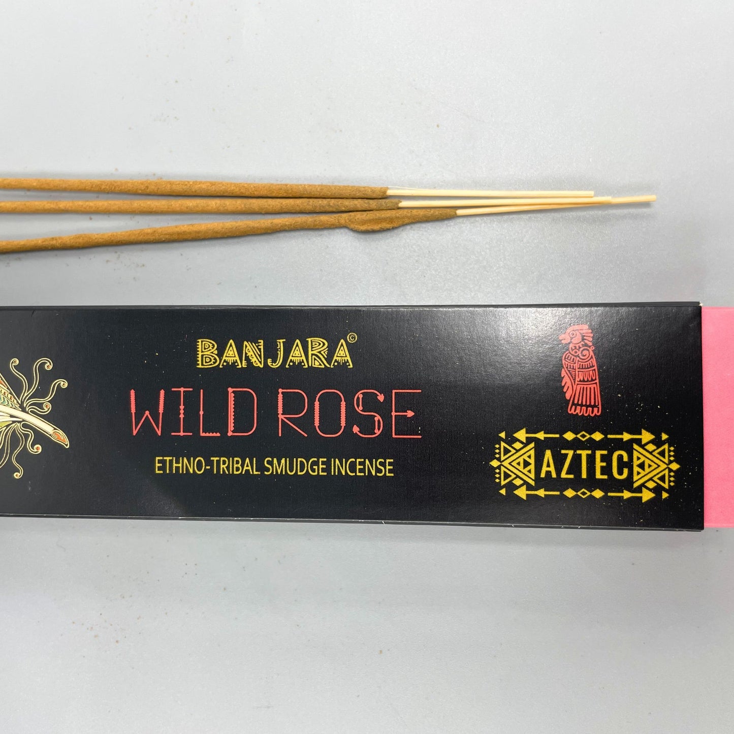 Encens Tribal Banjara – Rose Sauvage | Bâtonnets d'encens floraux pour la méditation et les rituels