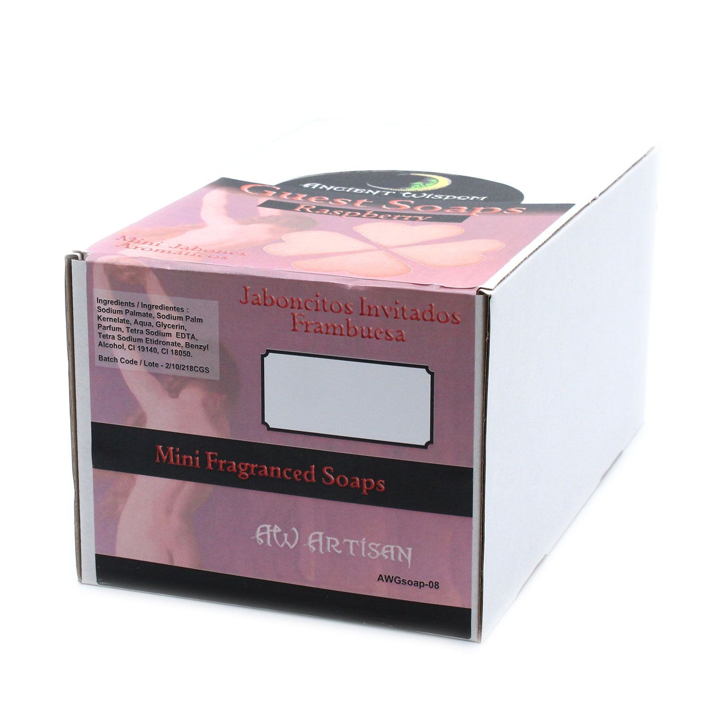 💖 Heart Guest Soap – Raspberry Bliss 🍇 | SLS & Paraben Free Mini Soaps for Bathroom & Gifts