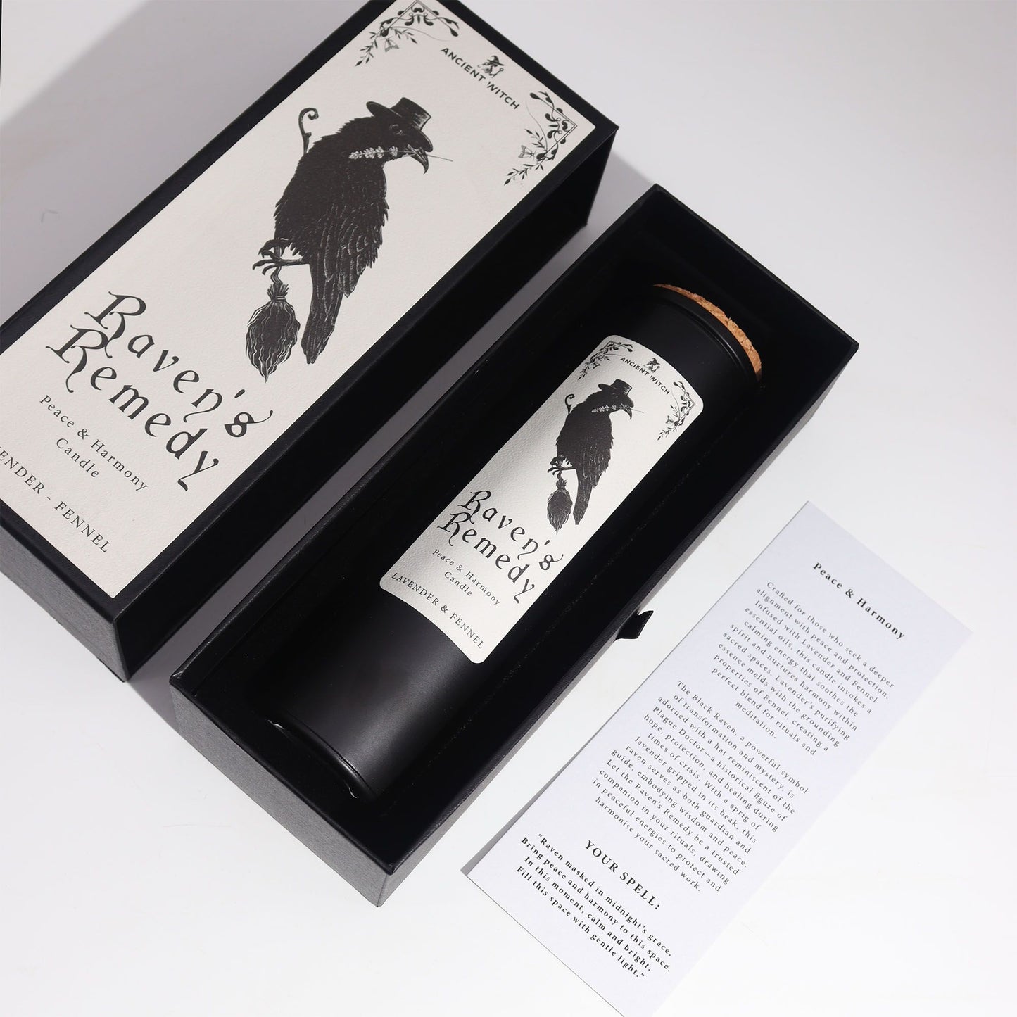 🕯️ Ancient Witch Raven’s Remedy Candle – Peace & Harmony 🕊️