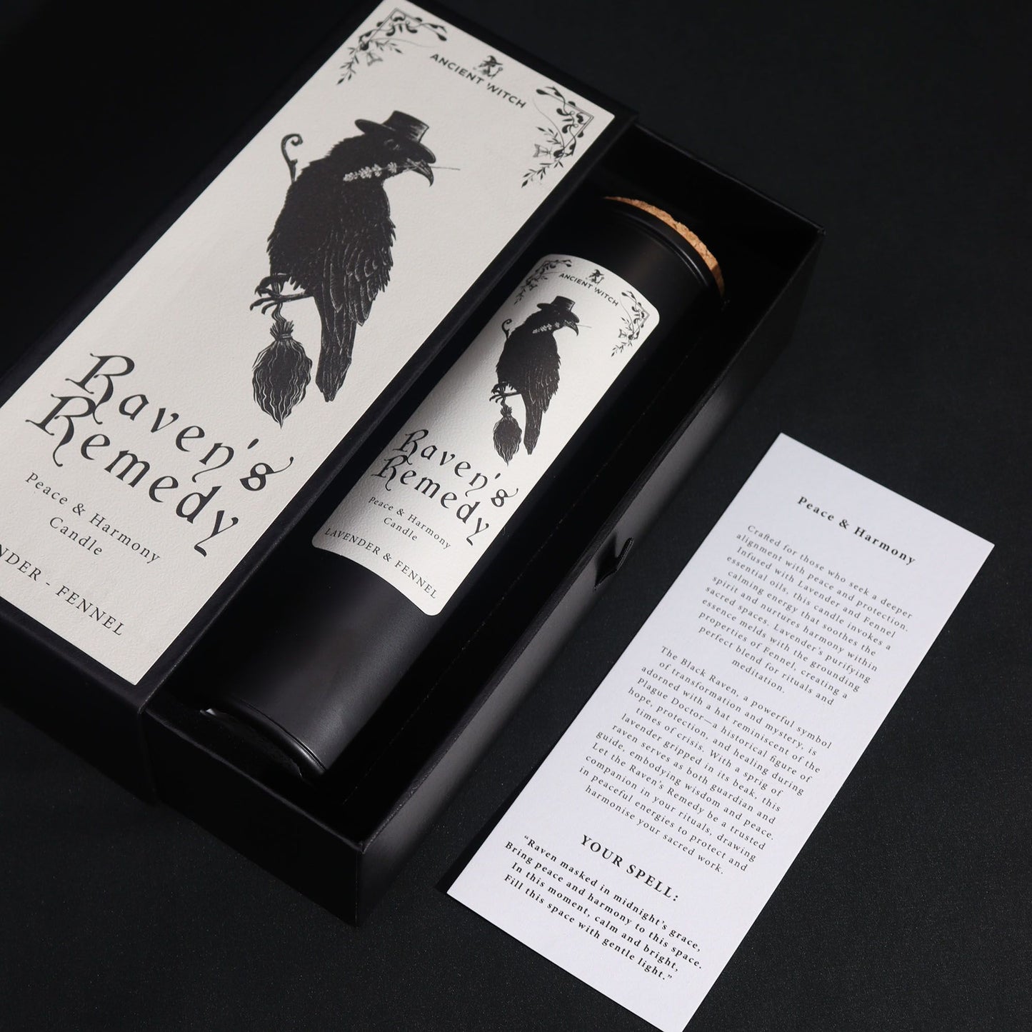 🕯️ Ancient Witch Raven’s Remedy Candle – Peace & Harmony 🕊️