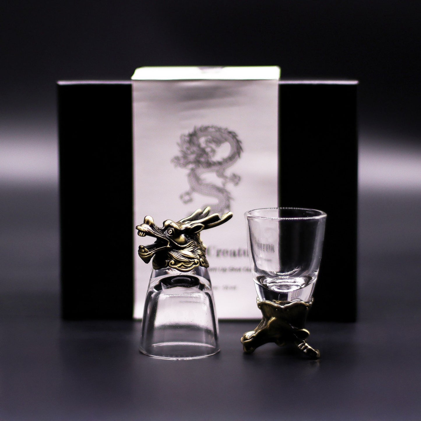 Mystical Animal Shot Glasses (50ml) – Antique Bronze-Style Collectors Barware Set (6 Designs)