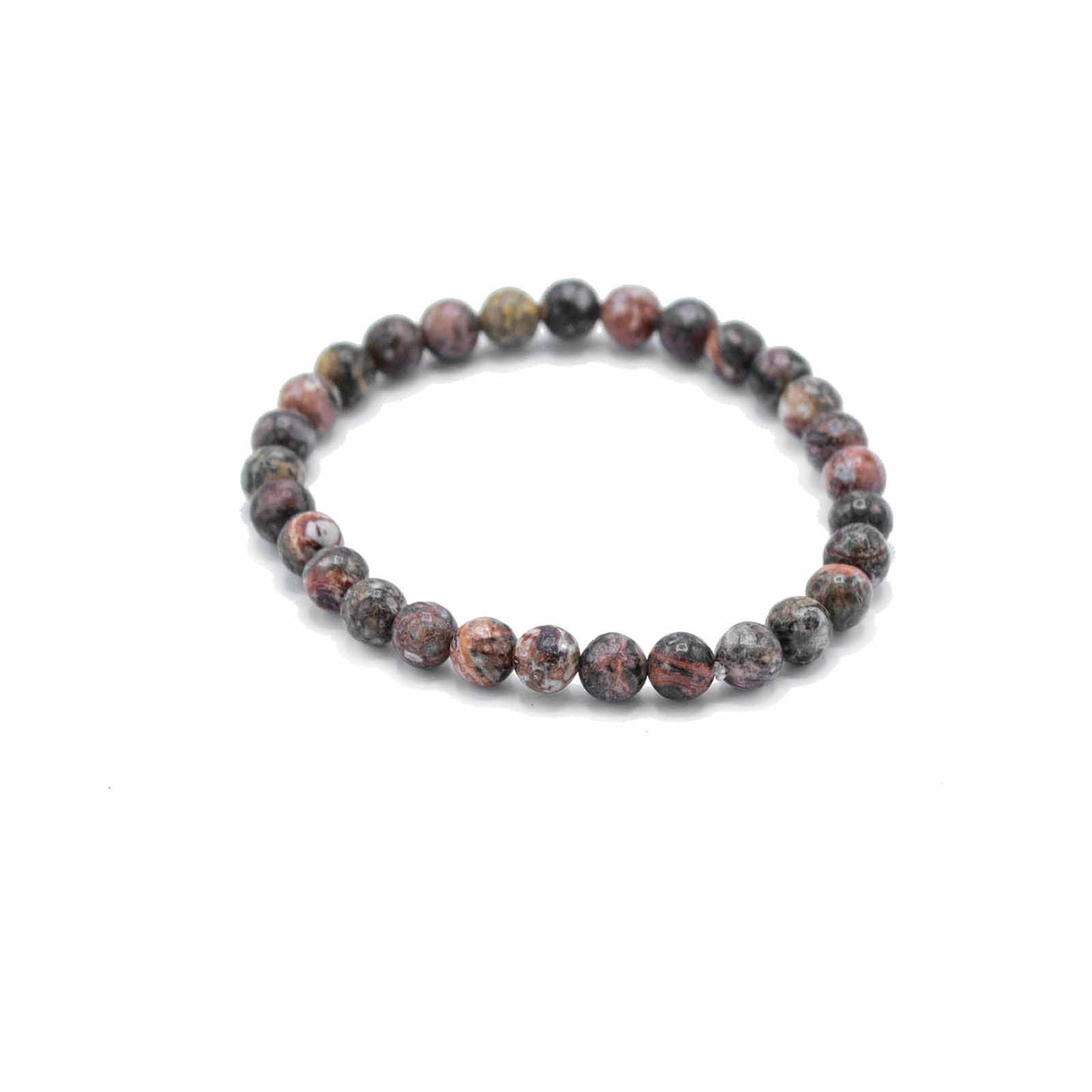 🌿 Gemstone Manifestation Bracelet – Leopard Skin Jasper – Courage & Strength 🌿