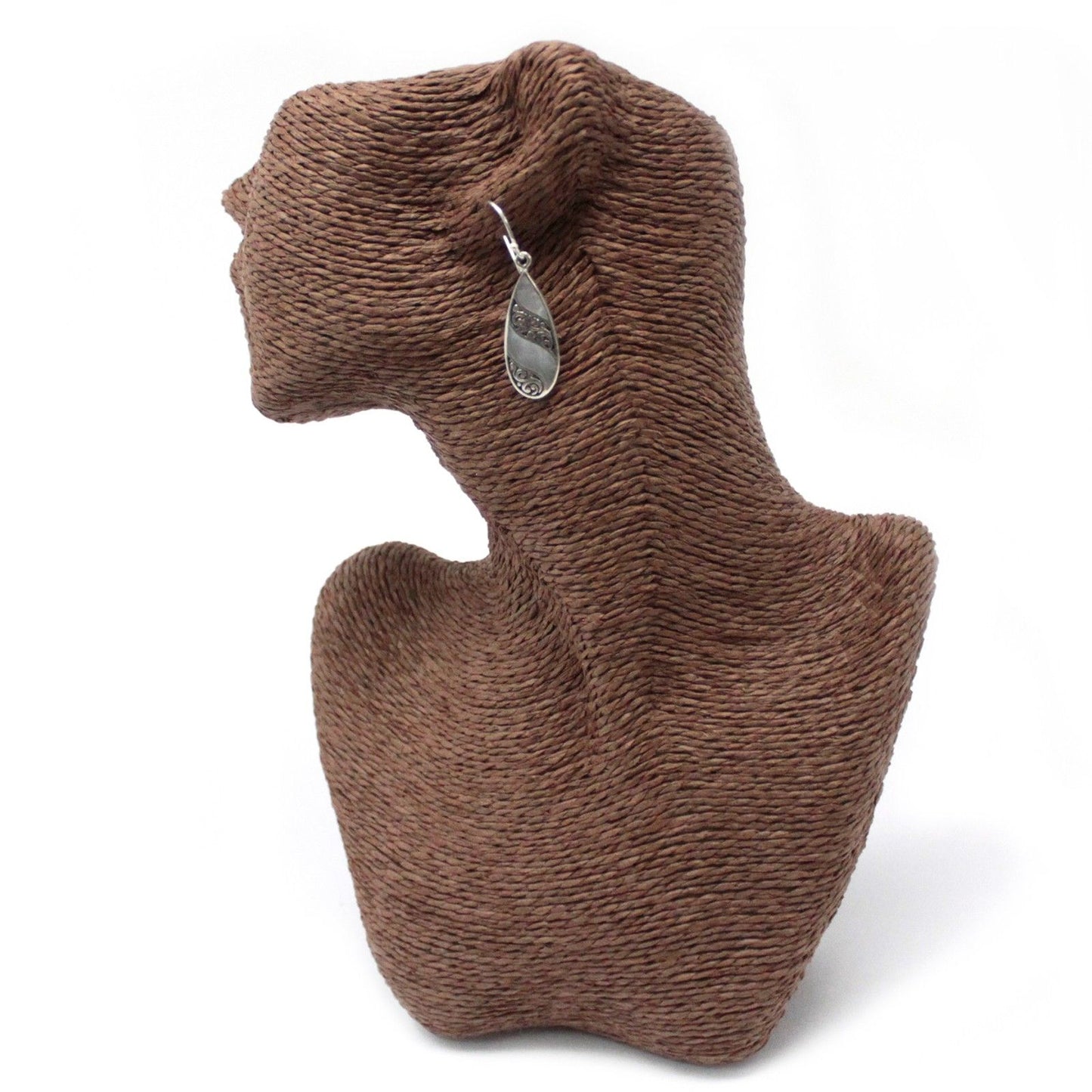 Shell & Silver Earrings – Teardrop – Mother of Pearl 🐚