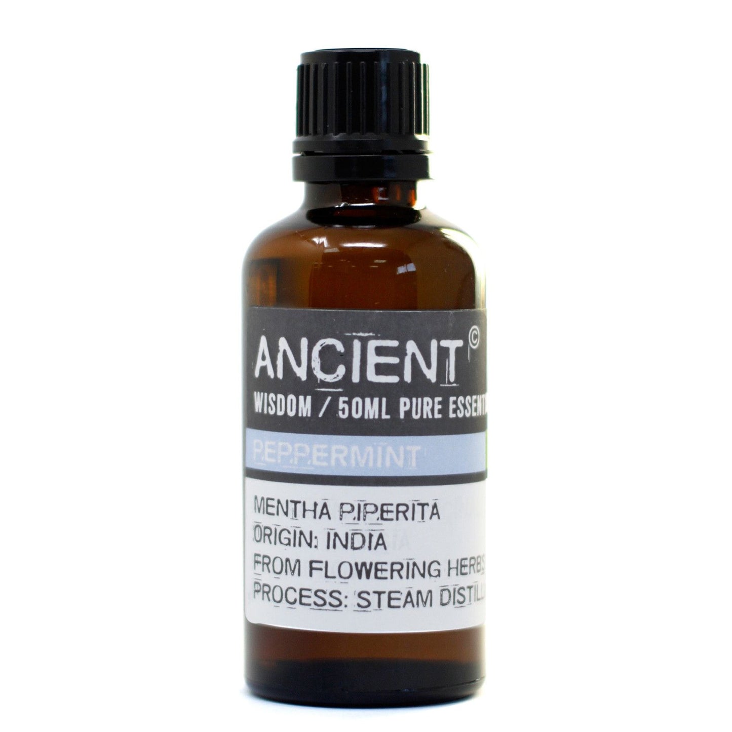Huile essentielle de menthe poivrée de qualité supérieure (Mentha Piperita) – 100 % pure distillée à la vapeur | Huile rafraîchissante, thérapeutique et polyvalente 50 ml
