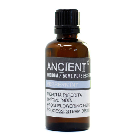 Premium Peppermint Essential Oil (Mentha Piperita) – 100% Pure Steam Distilled | Refreshing, Therapeutic & Multi-Purpose Oil 50ml