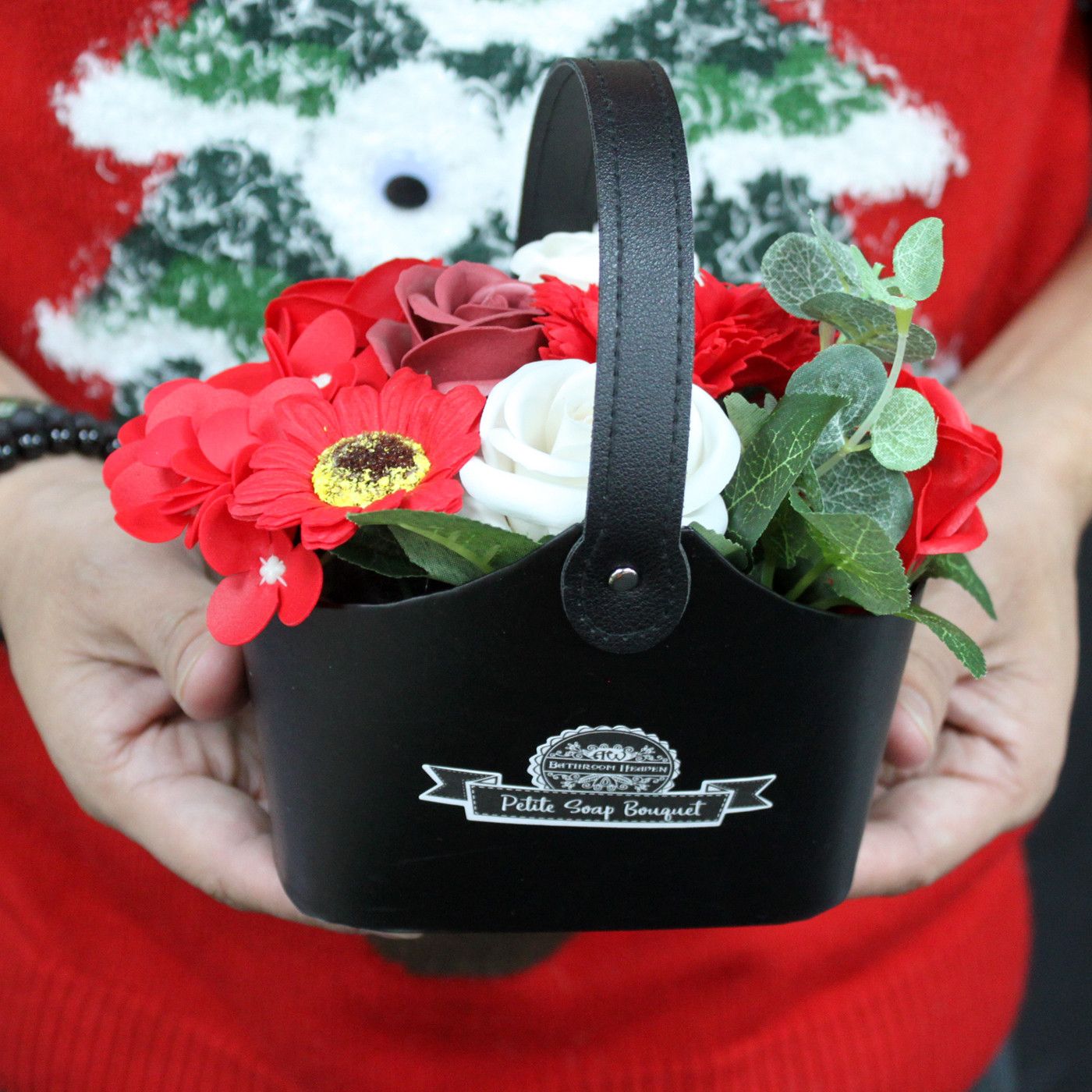 Bouquet Petite Basket – Soothing Blues 🌊💙 | Luxury Bath Flower Gift Set