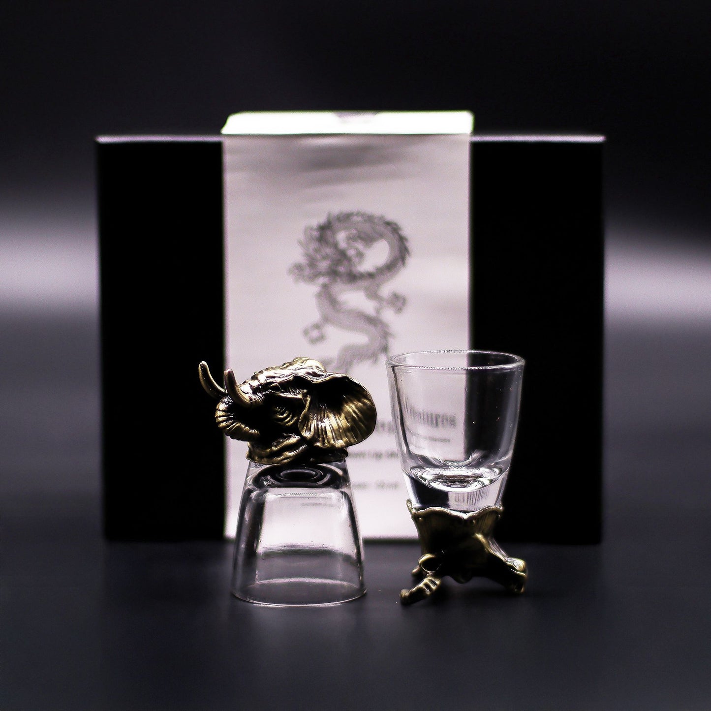Mystical Animal Shot Glasses (50ml) – Antique Bronze-Style Collectors Barware Set (6 Designs)