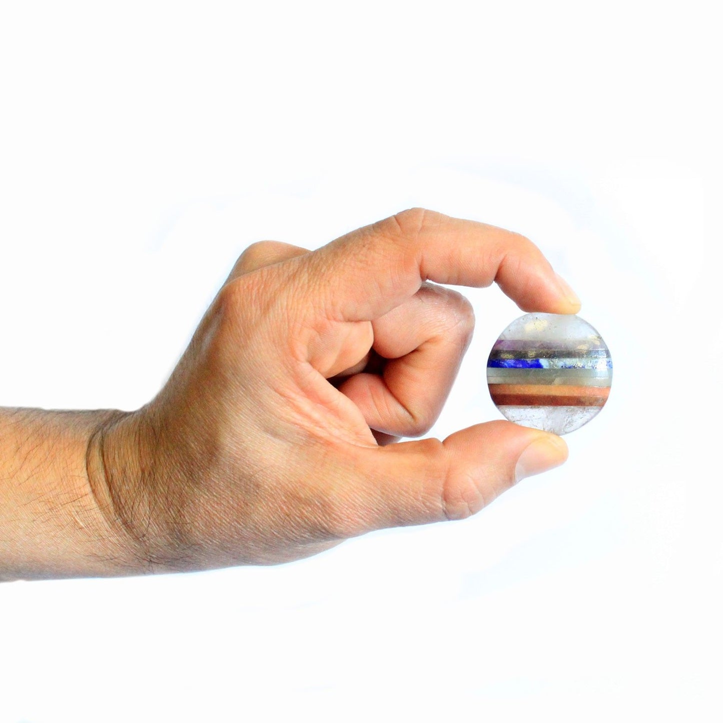 🌈 Bonded Chakra Crystal Palm-Stones – Handcrafted Gemstone Harmony from Ancient Wisdom