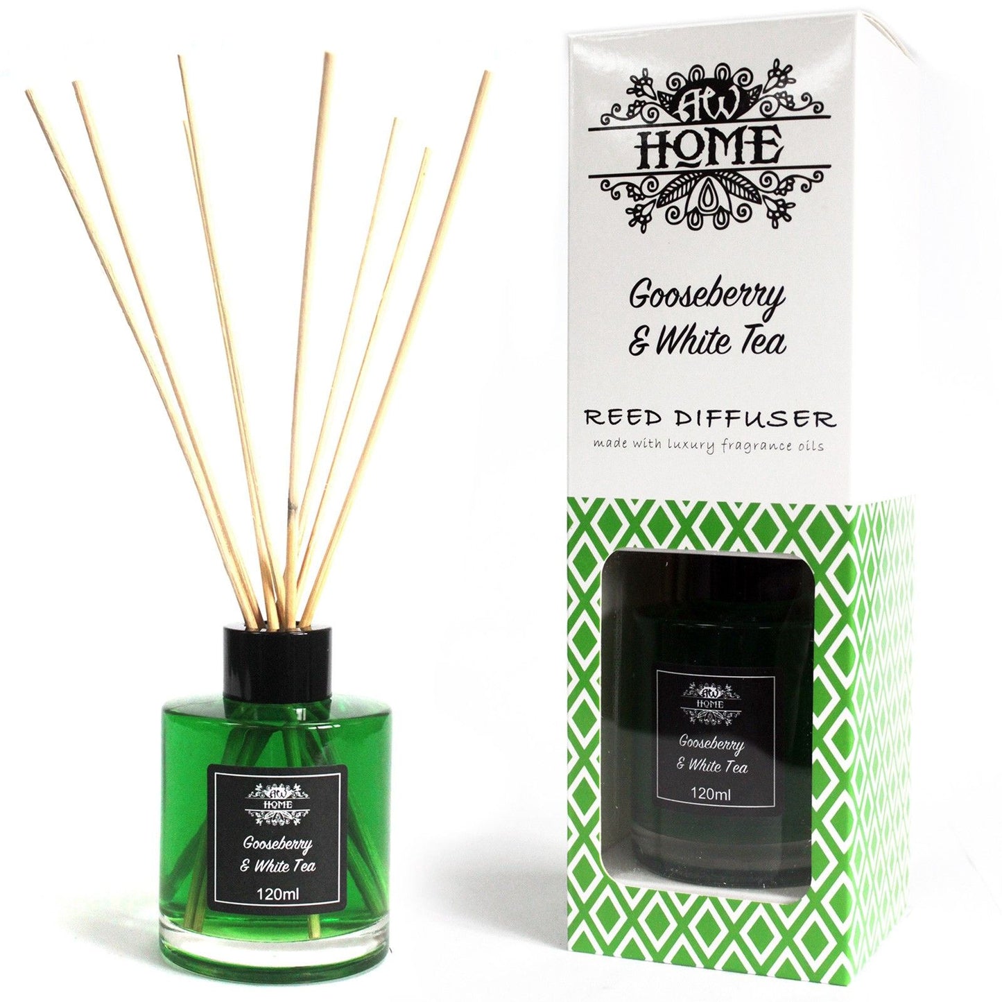 120ml Reed Diffuser – Gooseberry & White Tea 🍃