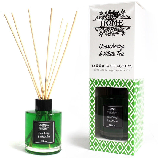 120ml Reed Diffuser – Gooseberry & White Tea 🍃