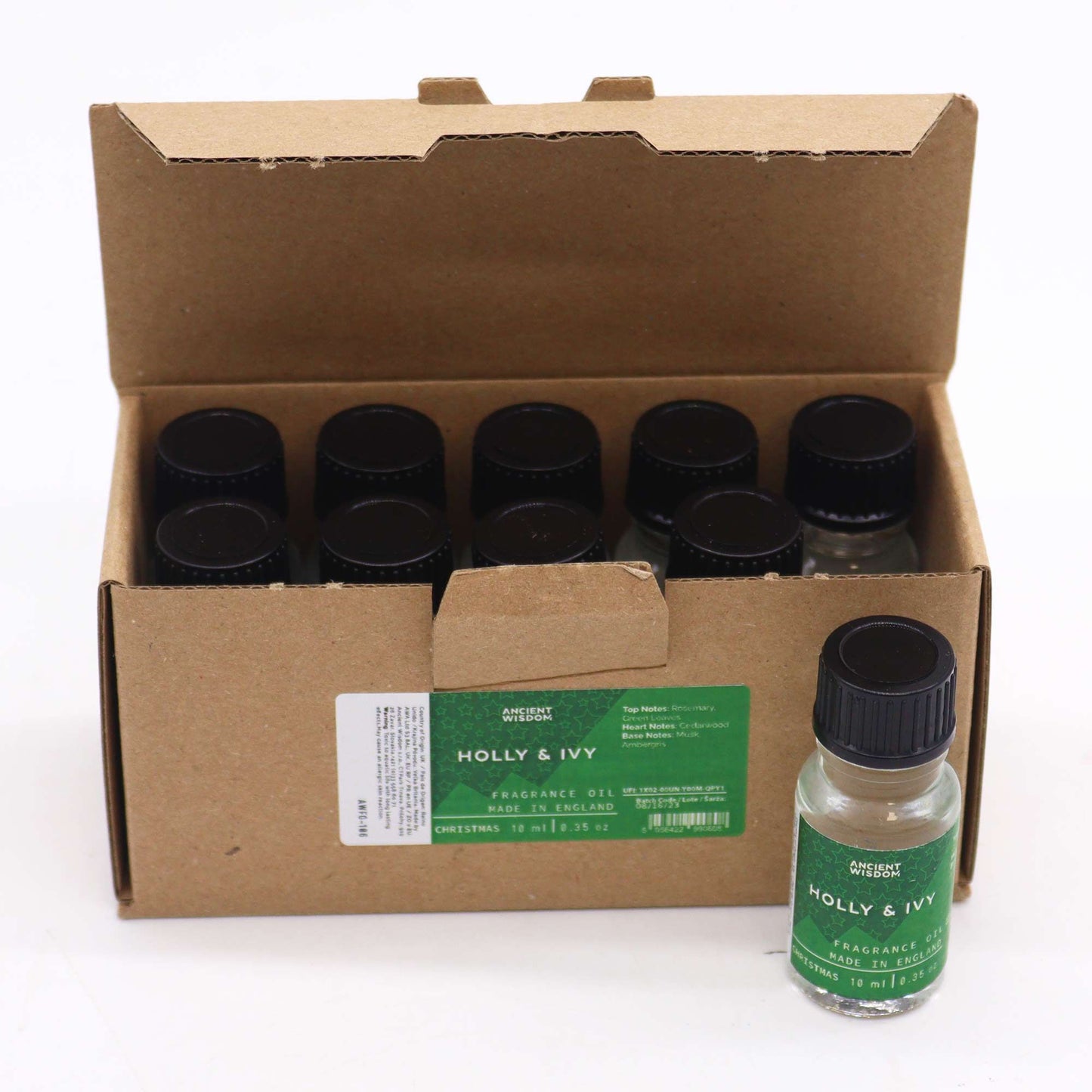 ✨ Holly & Ivy Fragrance Oil 10ml – Festive Christmas Home Scent for Oil Burners, Potpourri & Scented Stones 🎄