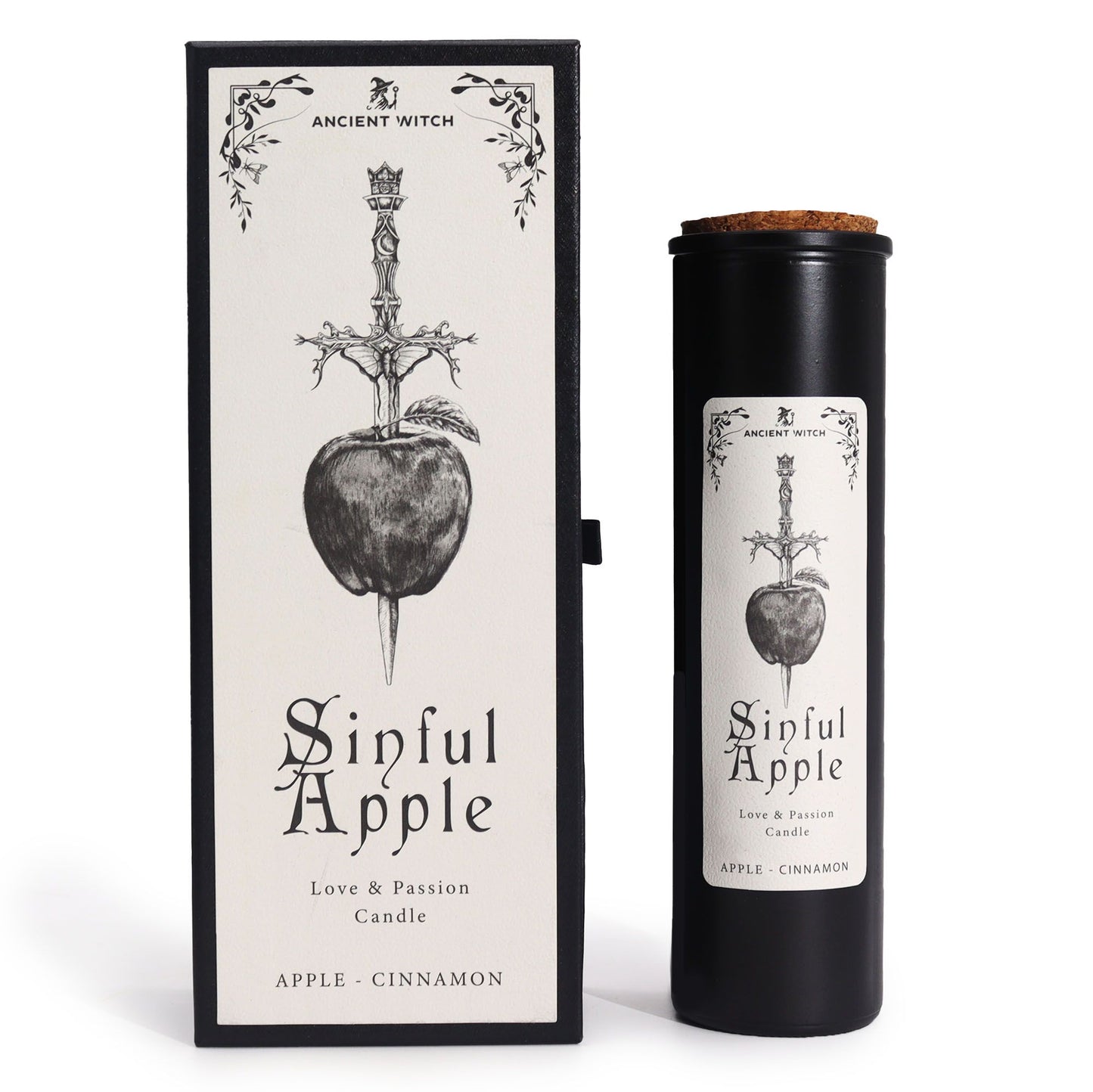 🍎 Ancient Witch Sinful Apple Ritual Candle – Love, Desire & Bold Attraction 🔥