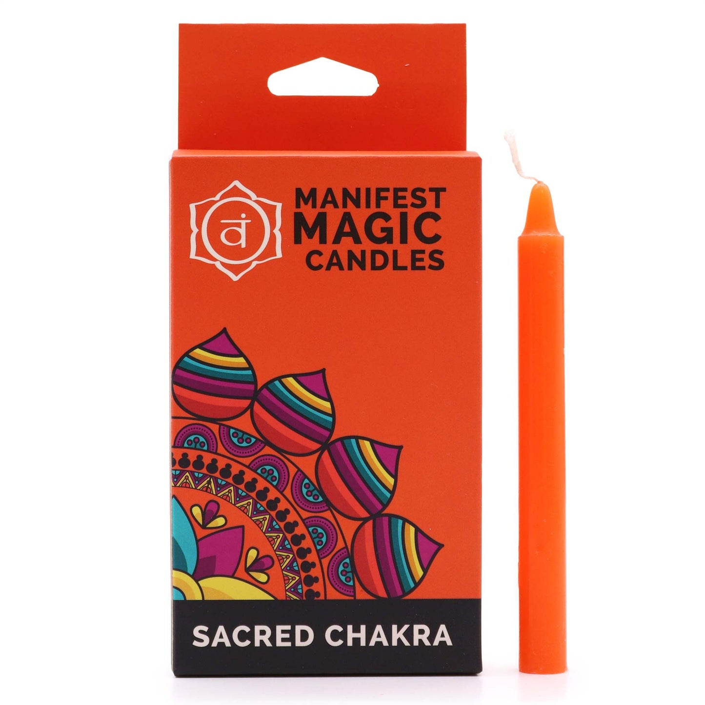 Manifest Magic Candle – Sacred Chakra Grounding Candle for Root Chakra Meditation & Spiritual Rituals (90-Min Burn)