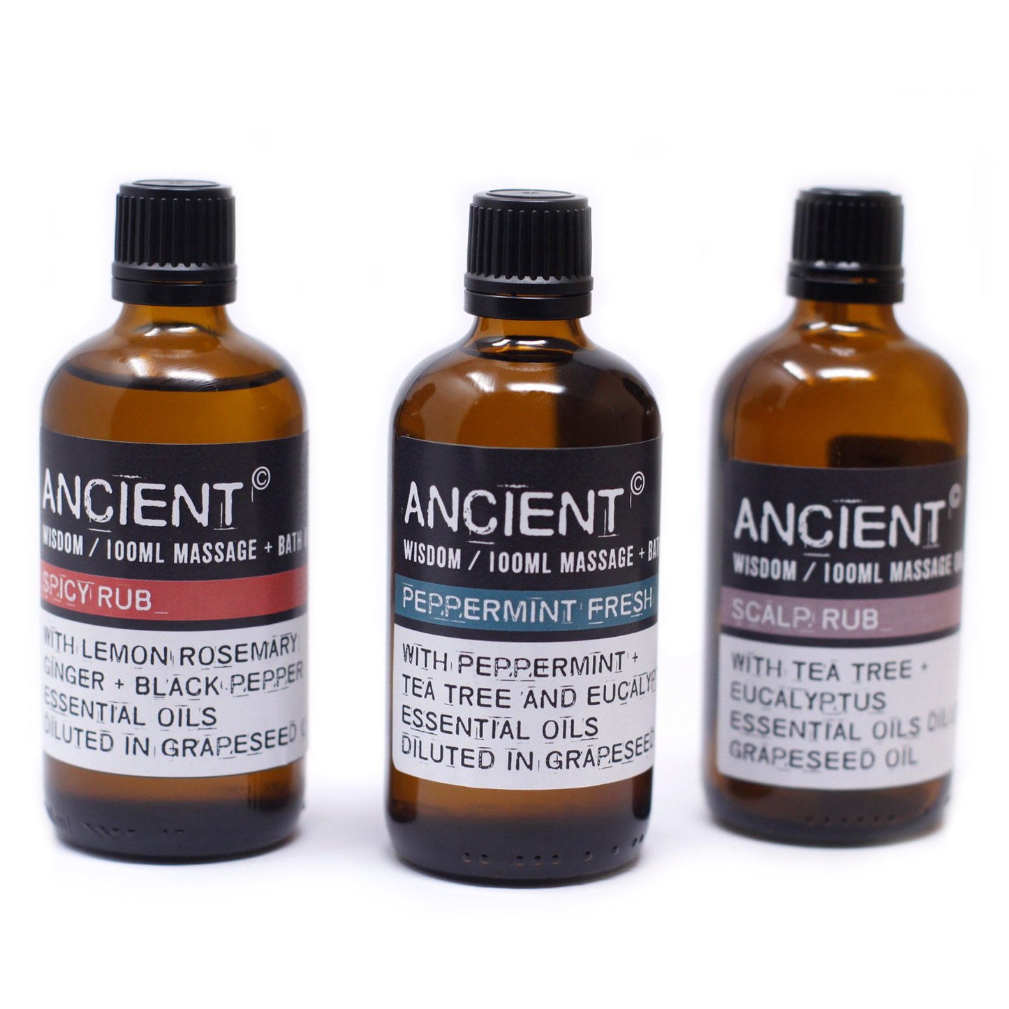 Huile de massage Menthe Poivrée Fraîche – Mélange vivifiant d'huiles essentielles pour la relaxation et la récupération