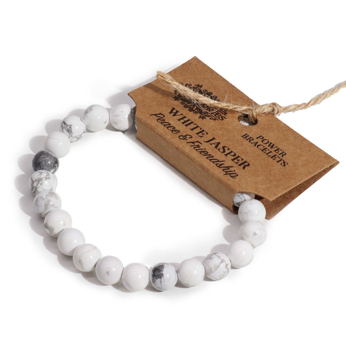 ✨ Power Bracelet – White Jasper | Calming Energy & Emotional Balance ✨