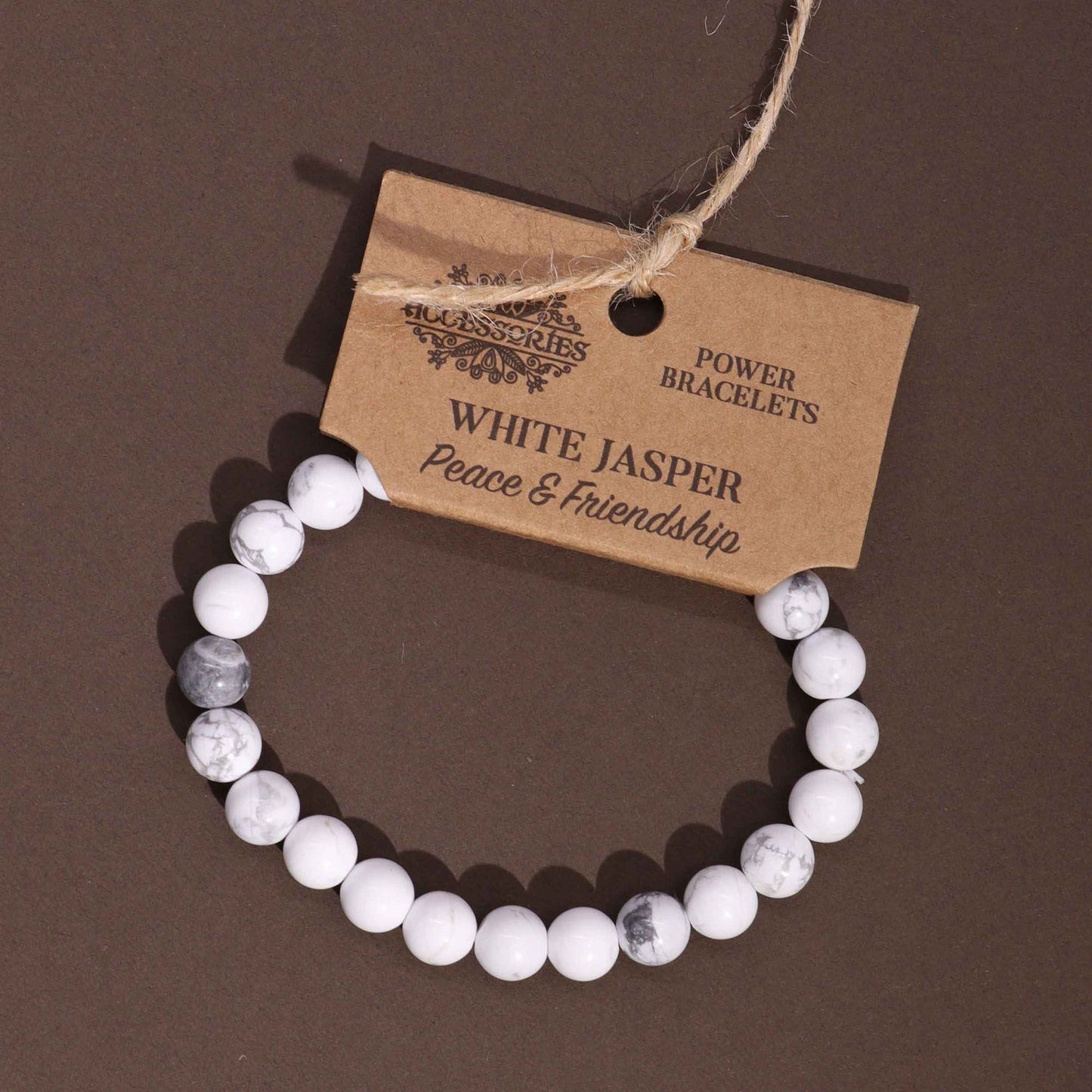 ✨ Power Bracelet – White Jasper | Calming Energy & Emotional Balance ✨