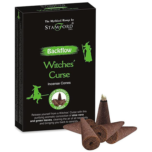 🌑 Mythical Backflow Incense Cones – Witch Curse | Mesmerising Mystic Smoke for Spellbinding Ambience 🌫️✨