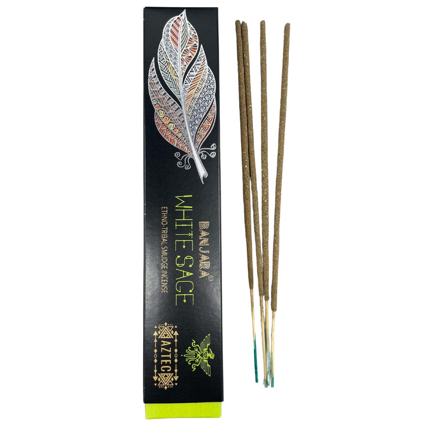 Banjara Tribal Smudge Incense – White Sage (15g) | Handmade in India | Purifying & Calming Aromatherapy