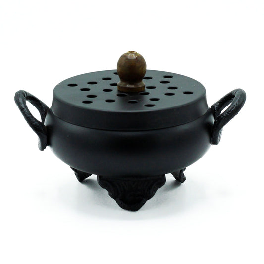 🔮 Cast-Iron Cauldron Incense Burner – Mystical, Durable & Perfect for Rituals 🔥