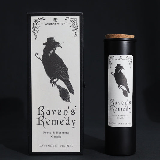 🕯️ Ancient Witch Raven’s Remedy Candle – Peace & Harmony 🕊️