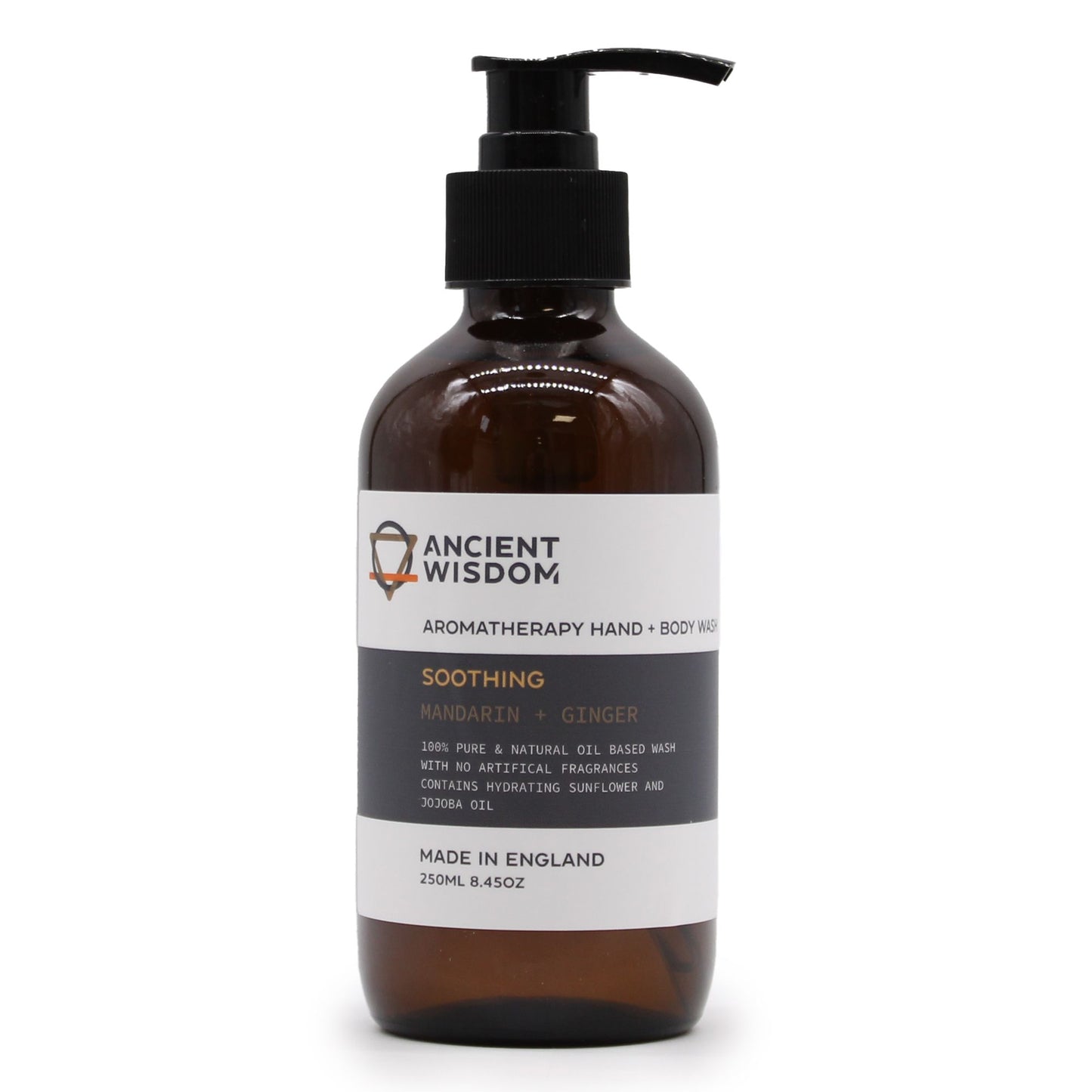🍊 Mandarin & Ginger Hand & Body Wash 250ml – Energising Citrus Bliss 🍃