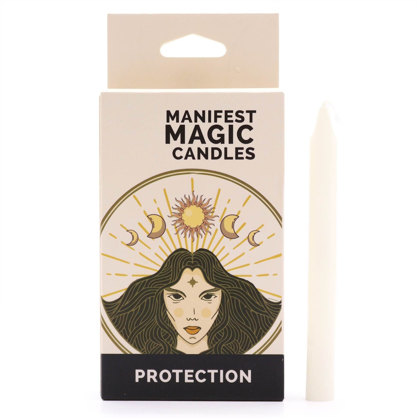 🕯️ Manifest Magic Candles (Pack of 12) – Ivory | Grounding Energy & Spiritual Focus 🕯️