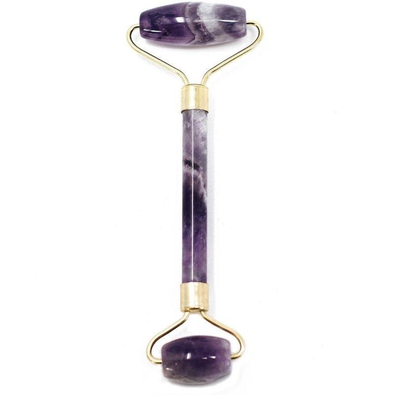 Amethyst Gemstone Face Roller – Crystal Facial Massage Tool for Glowing, Calm Skin 💜