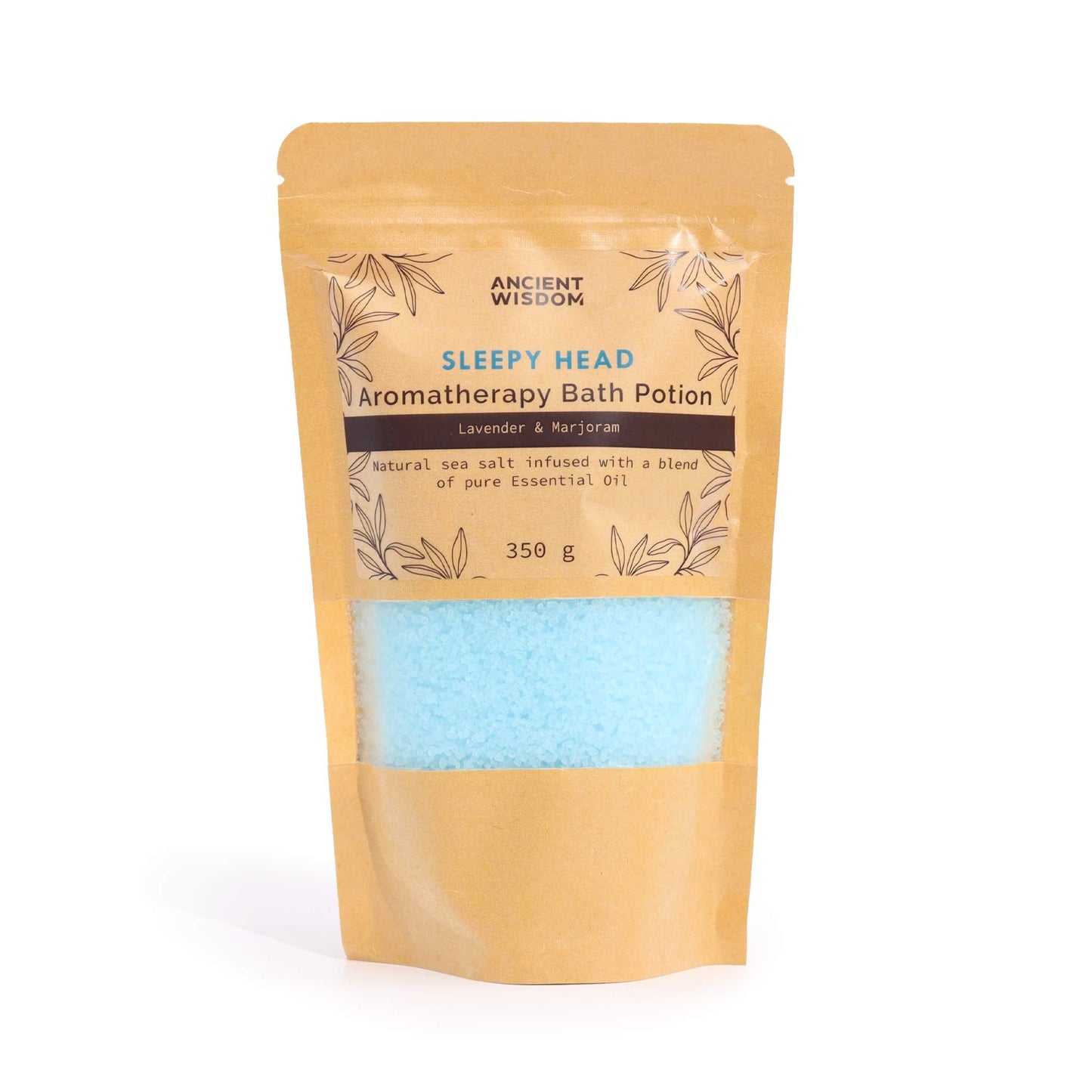 🛁 Sleepy Head Aromatherapy Bath Potion 350g – Lavender & Marjoram Relaxing Bath Salts | Natural Essential Oils for Deep Sleep & Stress Relief