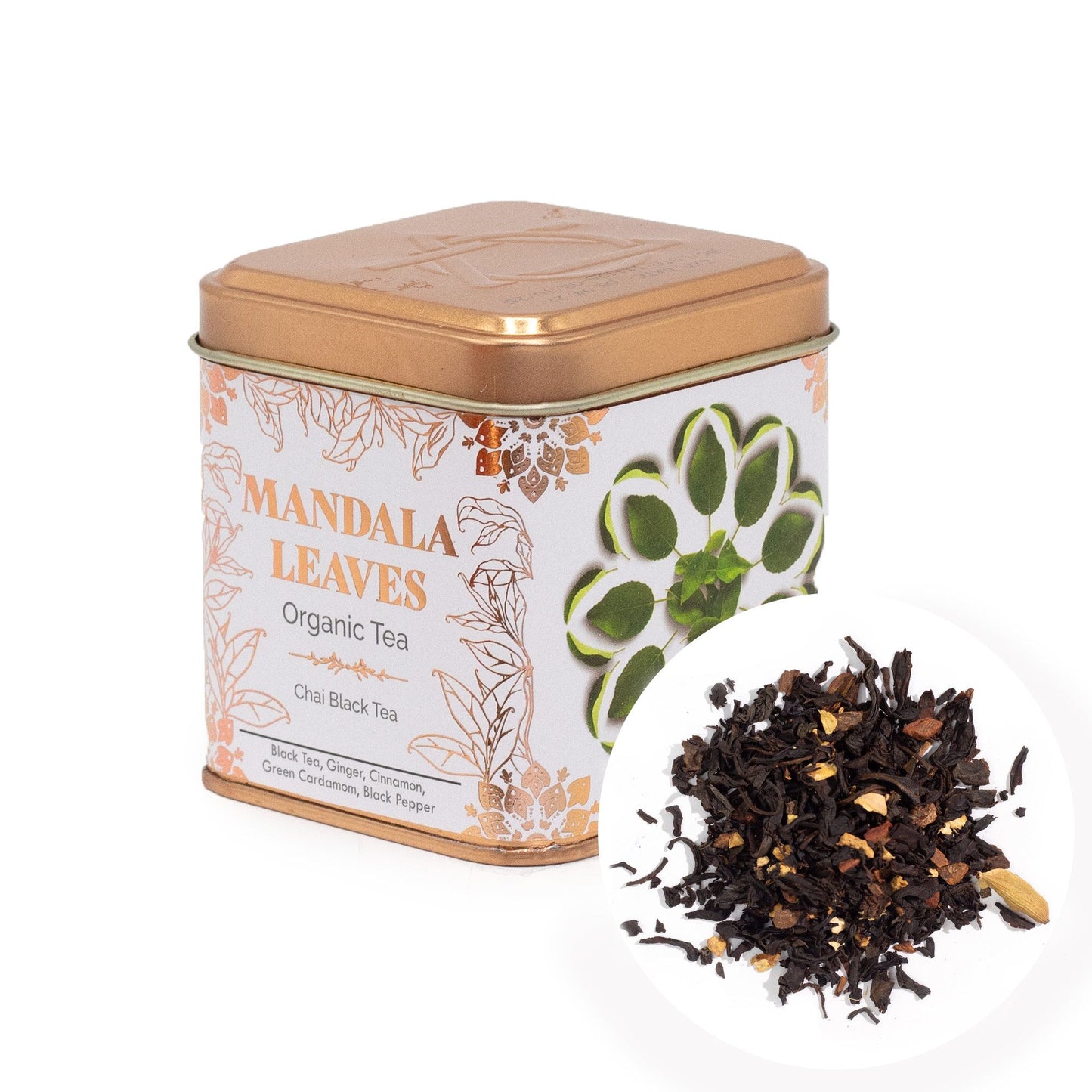 Spiced Chai Black Tea Blend in Reusable Tin | Ginger, Cinnamon & Cardamom