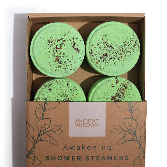 Zen Shower Steamers – Awakening Therapy Wellness Gift Set | Aromatherapy Shower Bombs | Vegan Spa Gift Made in Sheffield, UK