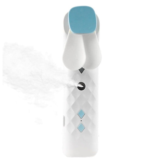 White Nano Mist Face Fan & Spray (USB Rechargeable) – Portable Hydration & Cooling ✨💧🌀