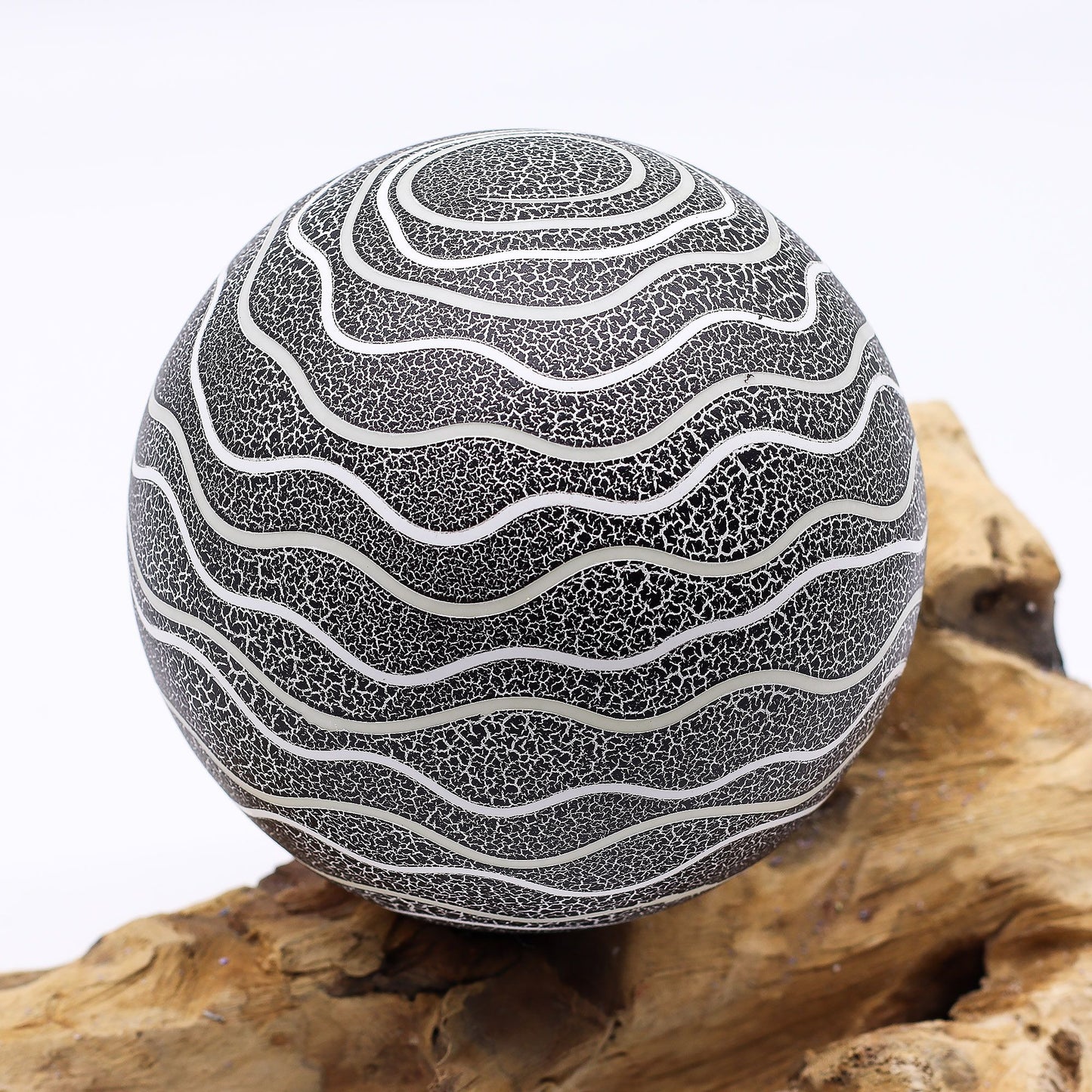 DriftGlow Lamp – Grey Luna Driftwood Table Lamp 🌙✨ (Handmade, Unique & Ready to Glow)