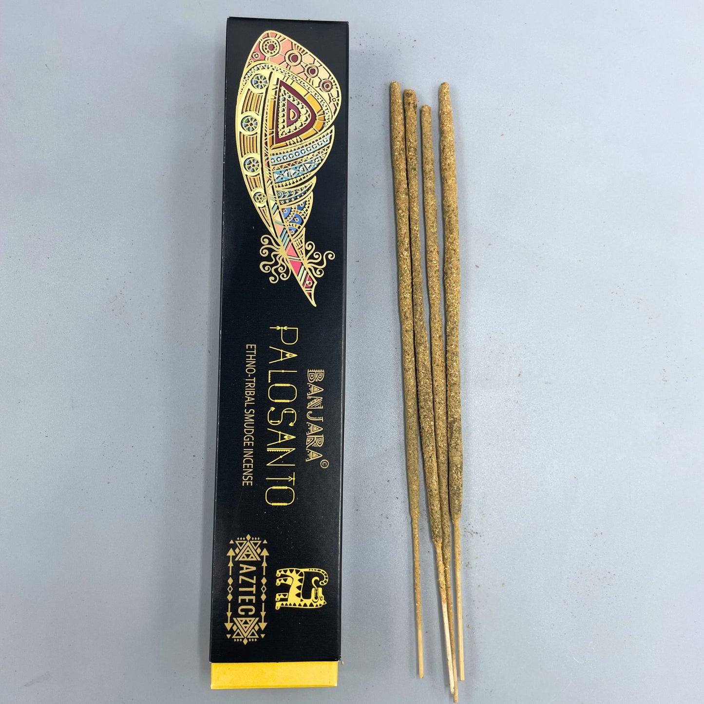 Bâtonnets d'encens de purification Palo Santo tribaux Banjara | Pack d'encens aromatique naturel