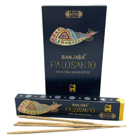 Bâtonnets d'encens de purification Palo Santo tribaux Banjara | Pack d'encens aromatique naturel