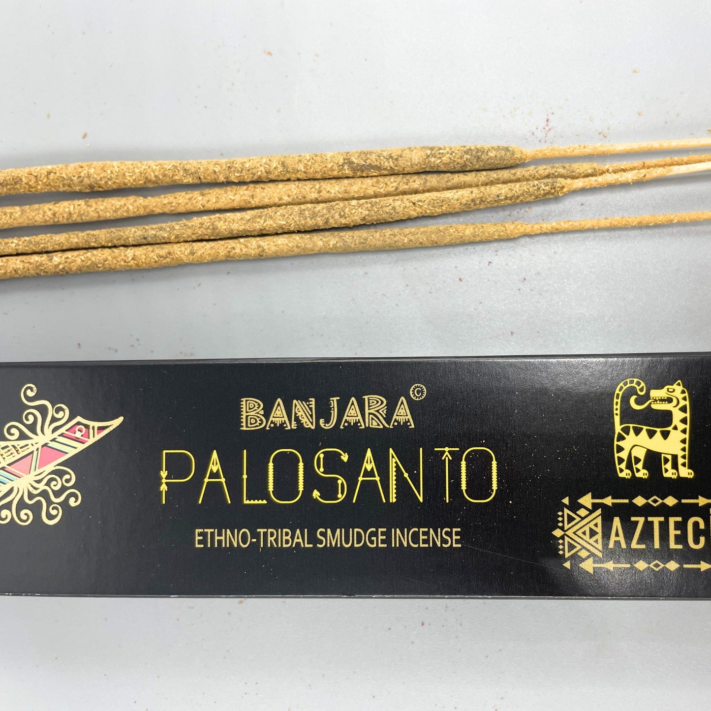 Bâtonnets d'encens de purification Palo Santo tribaux Banjara | Pack d'encens aromatique naturel