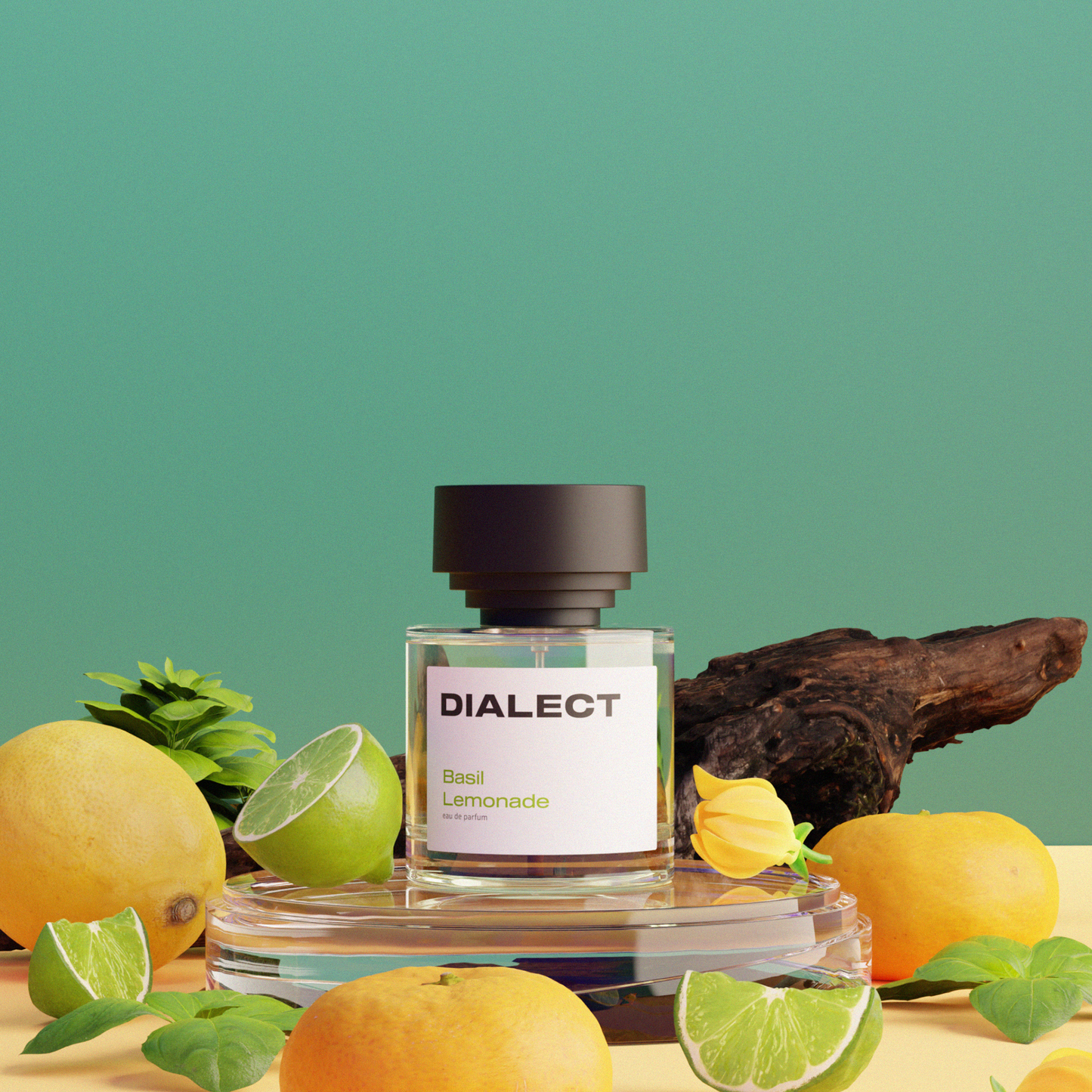 Eau de Toilette Basilic Citron 50ml – Parfum Agrumes Frais, Basilic Aromatique & Vétiver Boisé