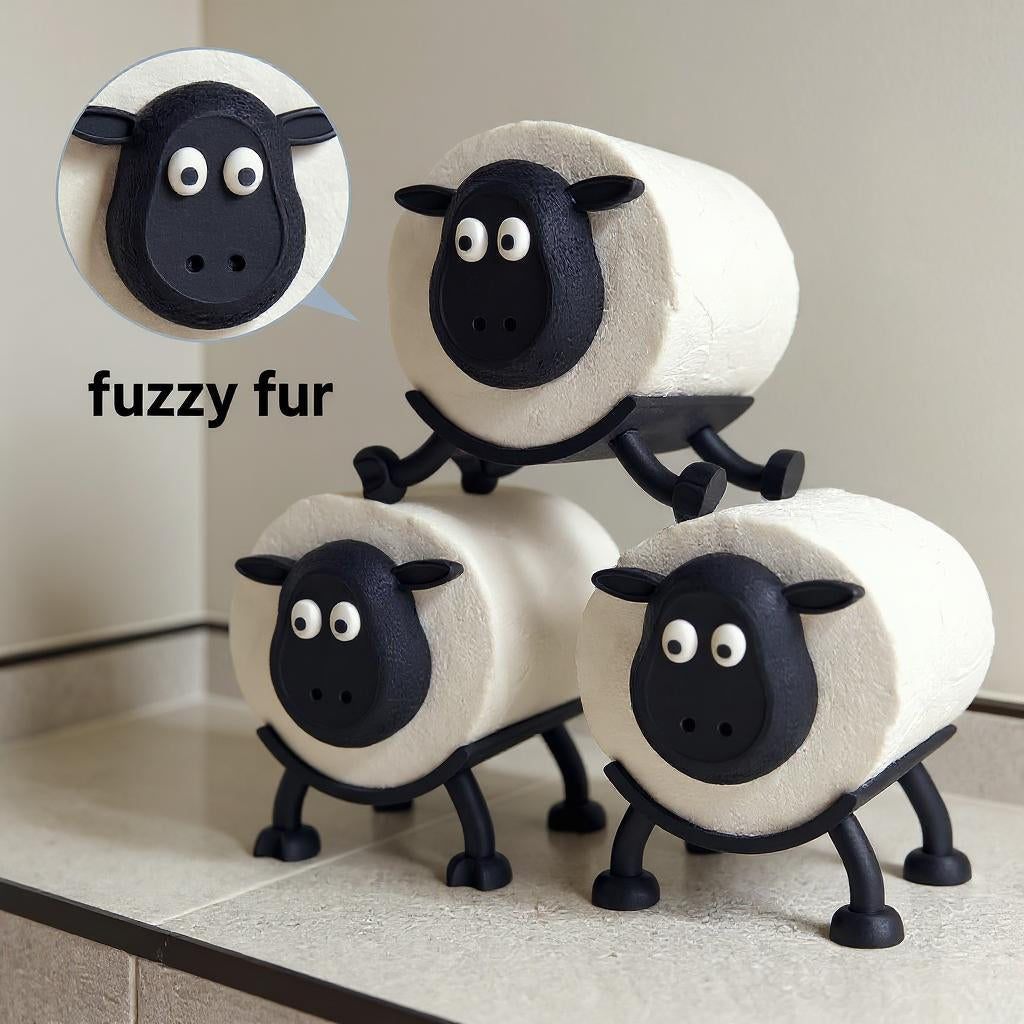 Sheep Toilet Roll Holder – Funny 3D Printed Bathroom Décor (Made in UK) 🐑🧻