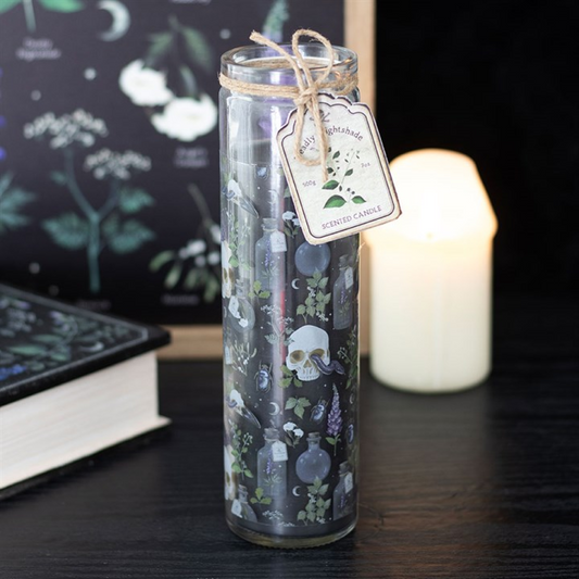 Poisonous Plants ‘Deadly Nightshade’ Glass Tube Candle 🕯️🌑