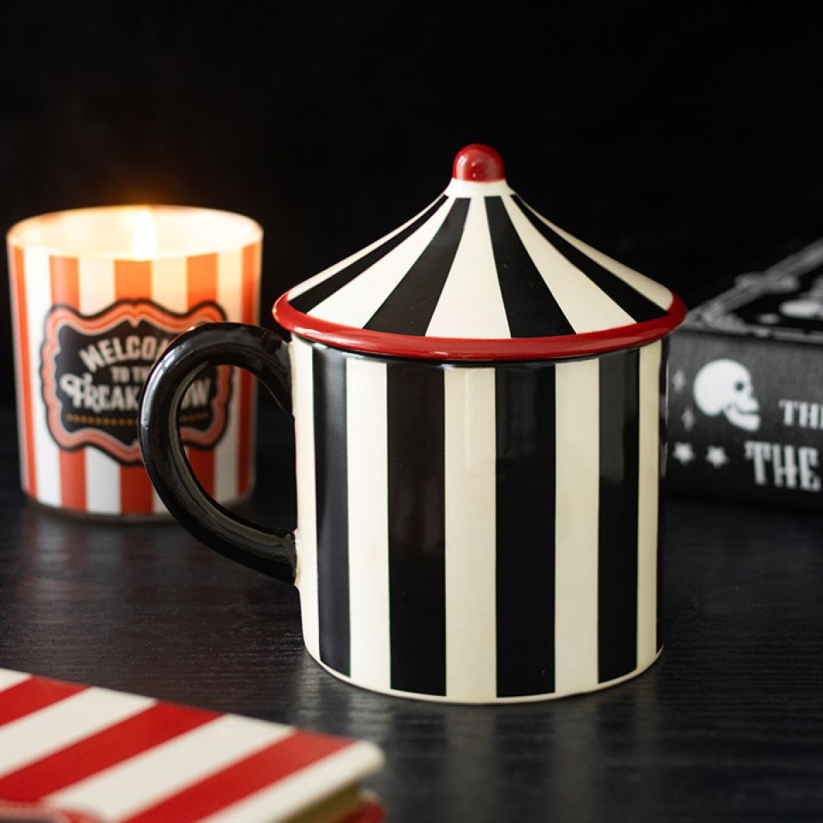 Mug Tente de Cirque Rayé Noir