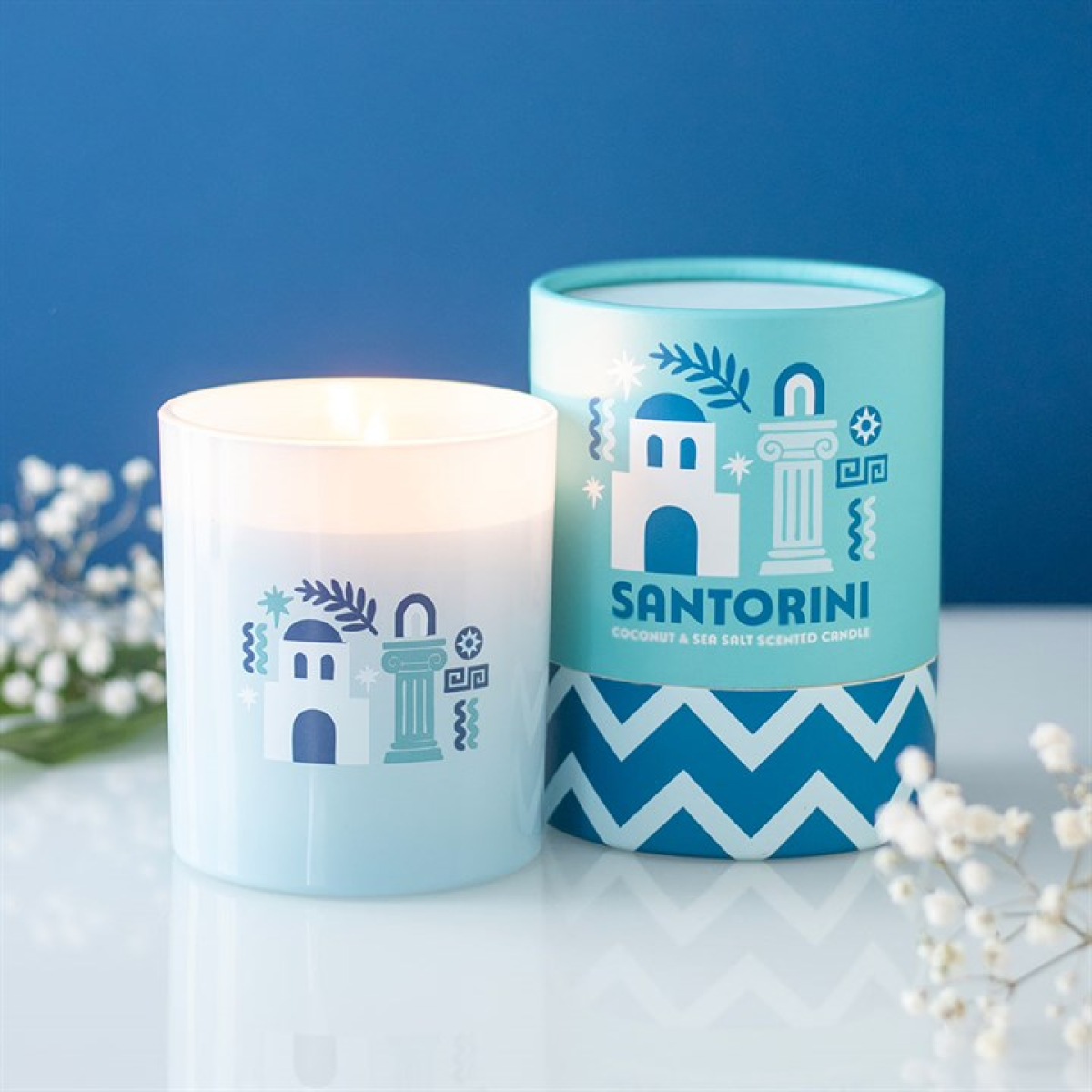 Bougie parfumée Santorin Coco & Sel marin